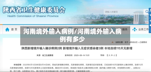 河南境外输入病例/河南境外输入病例有多少-第2张图片