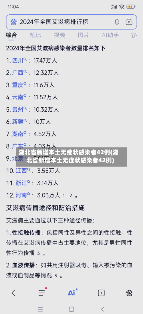 湖北省新增本土无症状感染者42例(湖北省新增本土无症状感染者42例)-第2张图片