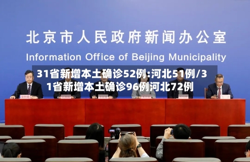 31省新增本土确诊52例:河北51例/31省新增本土确诊96例河北72例