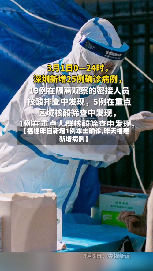 【福建昨日新增1例本土确诊,昨天福建新增病例】