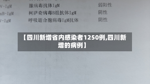 【四川新增省内感染者1250例,四川新增的病例】-第3张图片